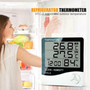 With Clock HTC-2 Hygrometer Humidity Meter Temperature Meter Thermometer