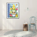 5D Diamond Painting DIY Cartoon Gnome Full Round Drill Mosaic Home Decoration