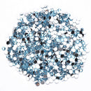 30g 6mm Crystal Rhinestone Acrylic Flat Back for DIY Clothing (Light Blue)