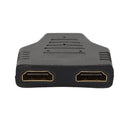 Portable 1080P HDMI-compatible Male to 2 Female 1 In 2 Out Splitter Adapter