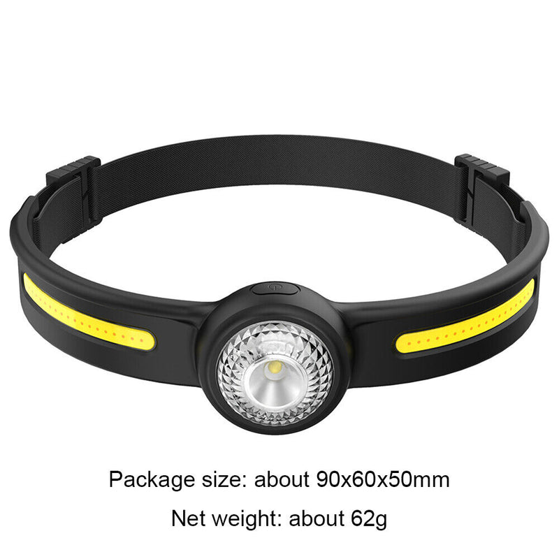 XPG3+COB LED Head Lamp 550lm 6 Modes Waterproof Torch Work Headlight for Ca