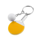 Kreative Tischtennis Tischtennisschläger & Ball Anhänger Schlüsselring Gelb