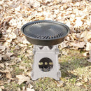 Stainless Steel Wood Stove Outdoor Survival Hiking Camp Tourist Folding Cooker