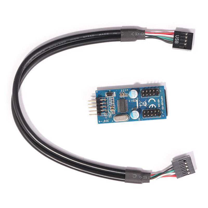 USB Header Adapter Card 1 to 2 9Pin to Dual 9Pin HUB Connector Splitter