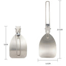 Stainless Steel Frying Shovel Food Turner Folding Spatula Cooking Accessories