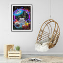 5D Diamond Painting Cat in the Universe Full Round Rhinestone DIY Home Decor