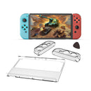 Left/Right Handle Host Transparent Protective Case Fit for Nintendo Switch OLED