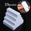Kit Tips Pedicure Sanding Files Polishing block Nail Polisher Nail Buffer