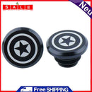 2pcs Aluminum Handlebar End Caps Plugs for MTB Road Folding Bike (Black 2)