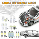 Box Plates ETC Combo LED Car Interior Light Inside Bulb Kit License Plate Lamp