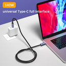 Braided 10Gbps 140W USB2.0 PD3.1 Type-C to Type-C Fast Charger Cable (1m)