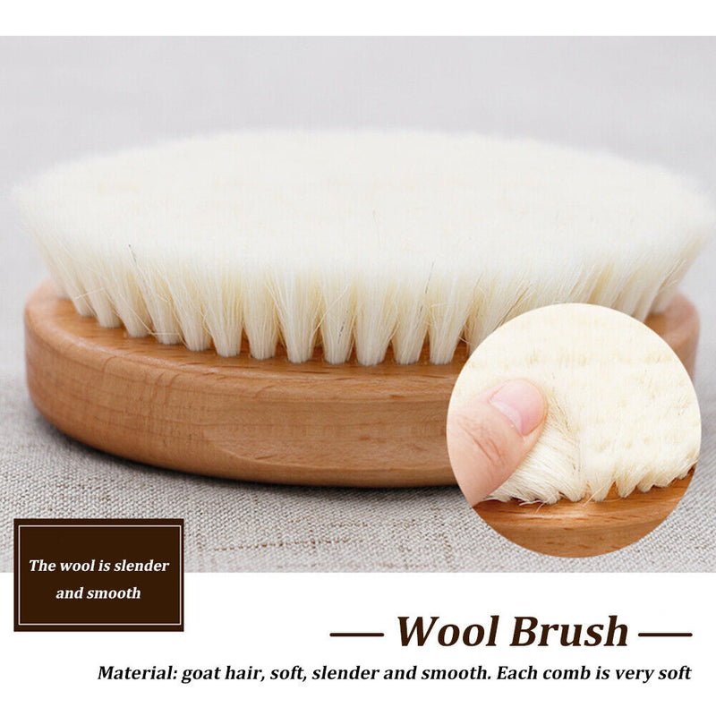 Newborn Baby Shampoo Bath Artifact To Remove Dandruff Soft Wool Brush