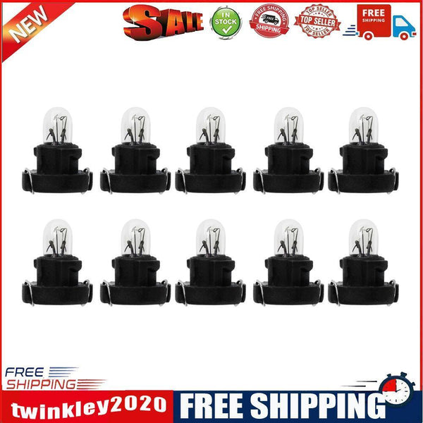 10pcs T3 LED 12V Car Interior Instrument Light Bulbs Dashboard Lamps(Black)