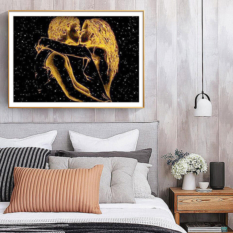 5D DIY Diamond Painting Full Round Drill Couples Picture of Rhinestone