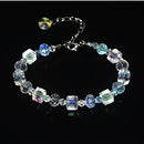 student fashion Geometric Shape Bracelet adjustable Crystals Link Chain