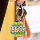 5pcs DIY Full Drill Special Shaped Diamond Painting Christmas Bell Key Ring