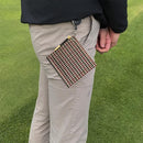 Golf Ball Cleaning Towel Golf Club Head Wiping Cloth Cleaner Tool (Red)