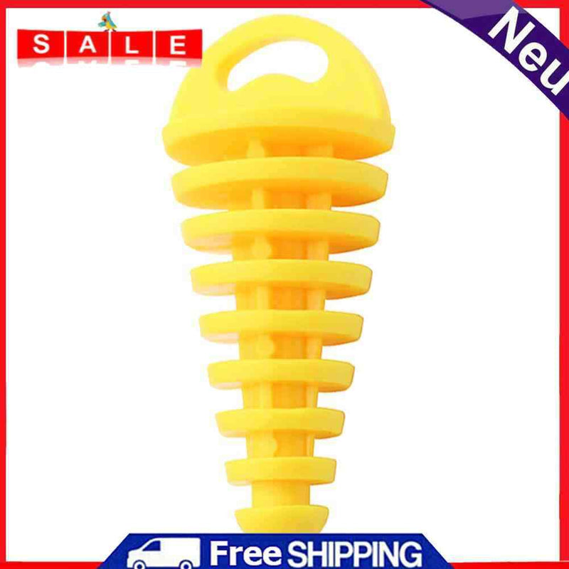 Motorcycle Exhaust Pipe Air-Bleeder Plug Muffler Wash Plug Small (Yellow)
