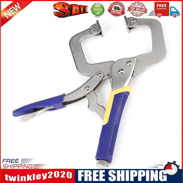 Multi-functional Flat Locking Grip Vise ?Pliers Carbon Steel C Clamp (11in)