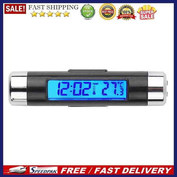 Car LCD Digital backlight Automotive Thermometer Clock Calendar