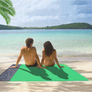 Portable Picnic Mat Outdoor Travel Waterproof Beach Blanket (Green+Grey) Newly
