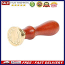 Retro Plant Pattern Wax Seal Stamps Wooden Handle Sealing Wax DIY Craft Gifts