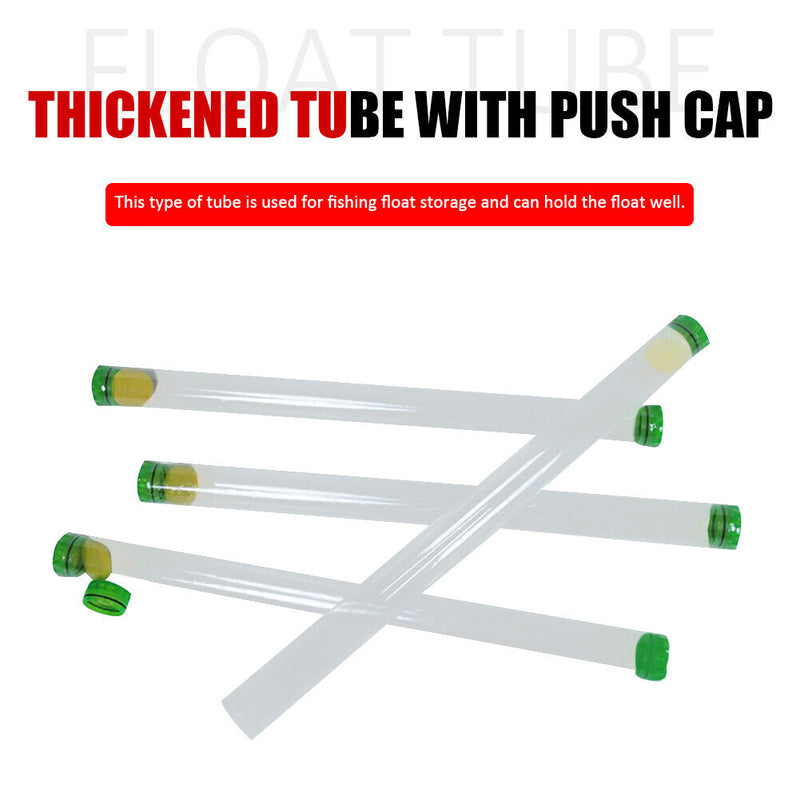 Fishing Floats Tube Transparent Bobbers Fishing Buoys Tackle (4.5x50cm) Newly