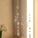 #A Wind Chime Crystal Light Catcher Butterfly Devil Eye Prisms Jewelry Home Deco