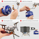 Outdoor Gas Stove Camping Folding Stainless Steel Electronic Cooking Split St