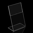 Acrylic Vertical Clear Plastic L-Shaped Table Sign Tag Q0Q0 Label Price Z8T5