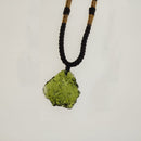 Green Crystal Stone Irregular Stone Moldavite Crystal Stone Pendant Stone
