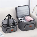Capacity Heat Preservation Single shoulder Lunch Bag Double-deck Storage Bag
