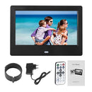 8 Inch Digital Photo Frame 1024x768 LED Movie Player Alarm Clock (Black EU)