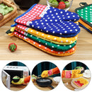 Bowknot Dot Pad Oven Potholders Cooking Microwave Gloves Potholder Pad Mat