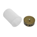 Cemetery Electronic LED Candle Lamp Flameless Solar Decor Tea Light (White)