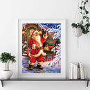 Full Cross Stitch Santa Claus 11CT Stamped DIY Christmas Decor (SZX1003)