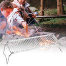 Outdoor Gas Stove Stand Foldable Backpack Fire Barbeque Grill Rack Stand