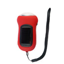 Hand Crank Solar Dynamo Torch Lamp Outdoor Emergency LED Flashlight (red) Newly