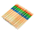 10pcs DIY Graffiti Pencil Painting Kit Rainbow Four-Color Lead Wooden Pencil