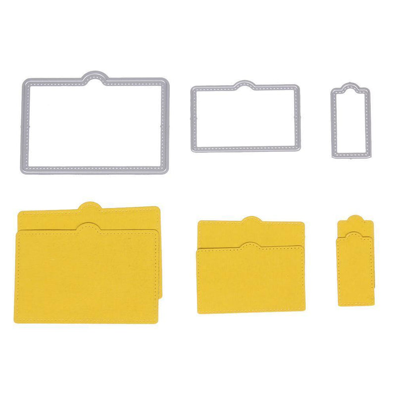 3pcs Frame DIY Scrapbooking the Card Metal Steel Punching Molds Stencils