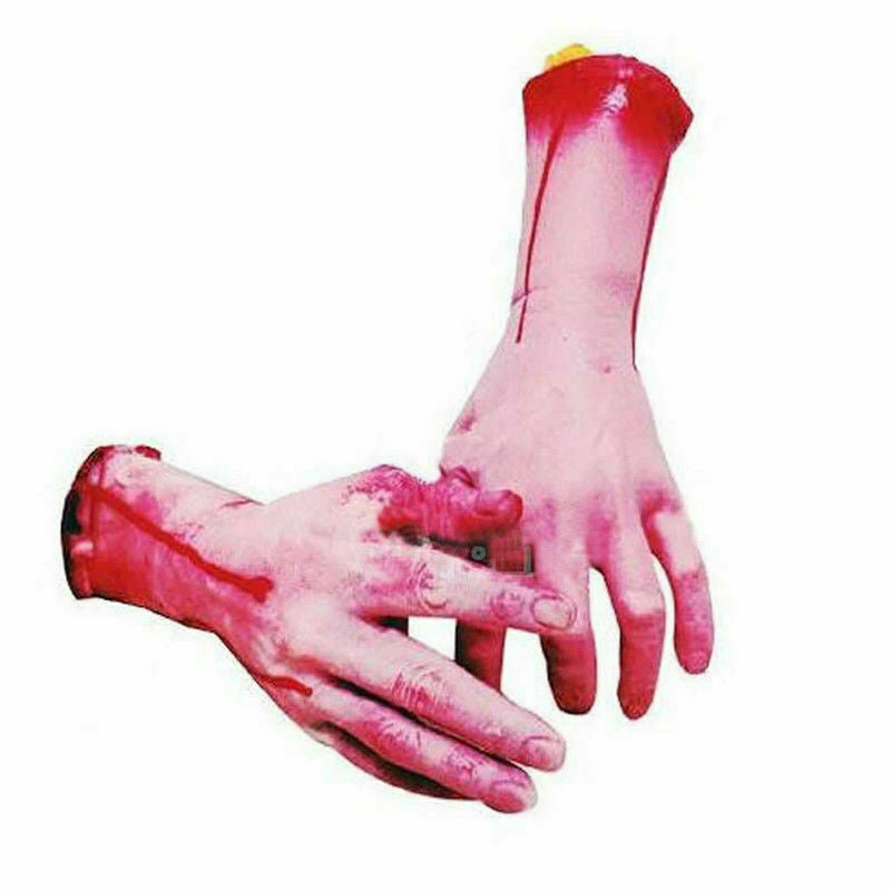 Bloody Hand Zombie Skinned Arm Skeleton Body Parts P L0Z0 Dead Halloween D4T4