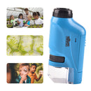 Mini Pocket Microscope Kit Handheld Microscope for Children Science Outdoor Toys