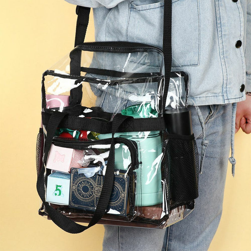 Waterproof Transparent Tote Bag Clear Bag Stadium Approved Adjustable Strap