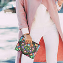 DIY Love Flower Special Shape Diamond Painting Lady Wristlet Purse Zipper Clutch
