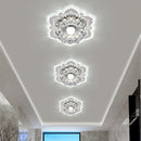 Modern LED Crystal Ceiling Lights Surface Mounted Porch Aisle Lamp (Warm) Newly