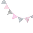 12 Flags Triangular Red Flag Bunting Wedding Birthday Party Home Decoration