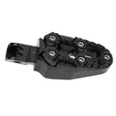 2pcs Universal 8mm Metal Motorcycle Foot Pedals Footrests w/ Spring(Black) Newly