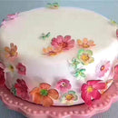 Party Cake Decoration Wedding Water Paper Glutinous Rice Cupcake Topper Flowers