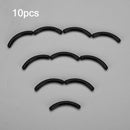 10pcs Silicone Eyelashes Curler Replacement Refill Pads Makeup Tools/Black
