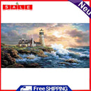 11CT Counted Full Cross Stitch Lighthouse DIY Cotton Thread Wall Art Home Crafts